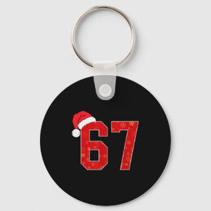 Chaveiro Número 67 Meme Papai Noel Natal Grupo de Custo Cor