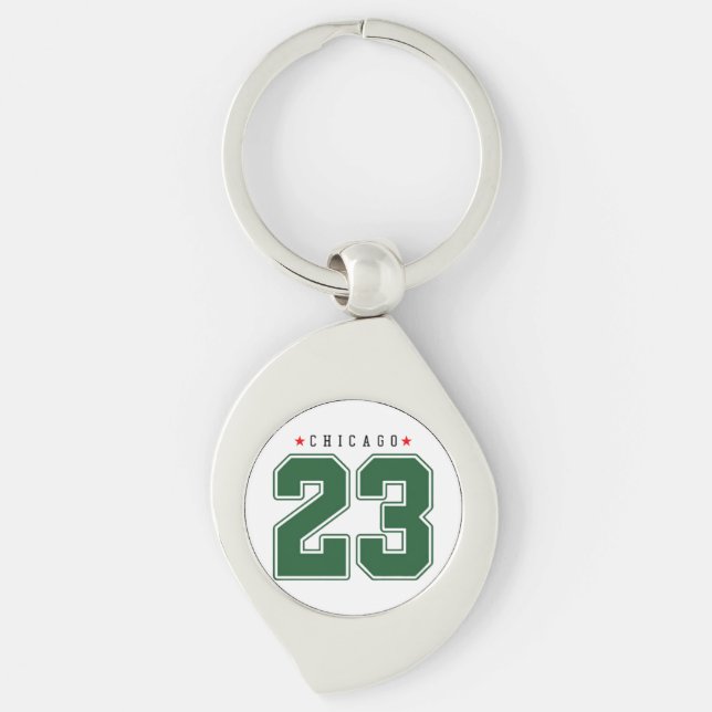 Chaveiro Número da Varsity de Chicago 23 (Frente)