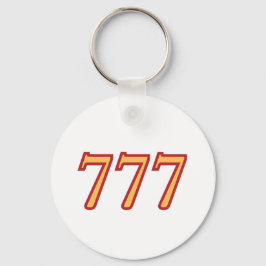 Chaveiro Número de Anjo 777 Sorte