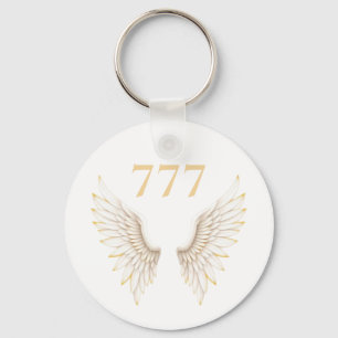 Chaveiro Número de Anjo Personalizado com Asas Elegantes