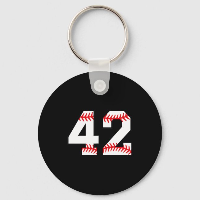 Chaveiro Número de beisebol 42 1 (Frente)