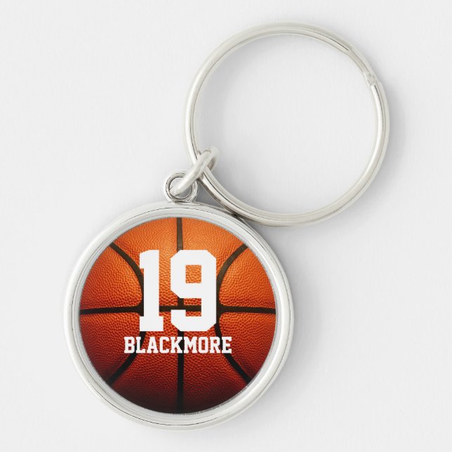 Chaveiro Números feitos sob encomenda do basquetebol (Frente)
