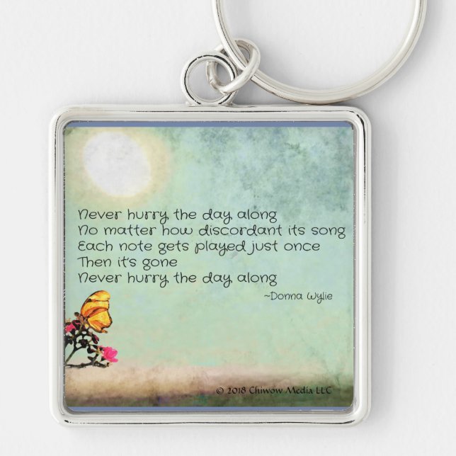 Chaveiro Nunca apresse o dia (Frente)