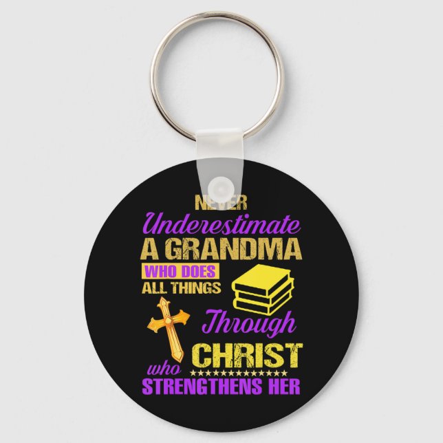 Chaveiro Nunca Subestime Um Avô Com Um RV Nunca Unida (Frente)