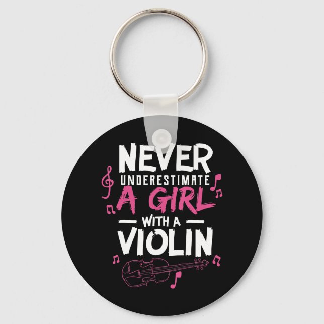 Chaveiro Nunca Subestime Um Músico Violino Em Th (Frente)
