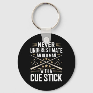 Chaveiro Nunca Subestime Um Velho Com Um Pau Cue Bi