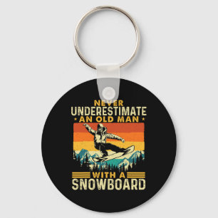 Chaveiro Nunca Subestime Um Velho - Neve Snowboard