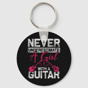 Chaveiro Nunca Subestime Uma Garota Com Violão Se Você