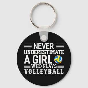 Chaveiro Nunca Subestime Uma Garota Que Joga Voleibol