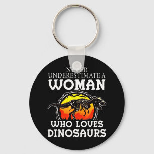Chaveiro Nunca Subestime Uma Mulher Que Ama Dinossauros T 