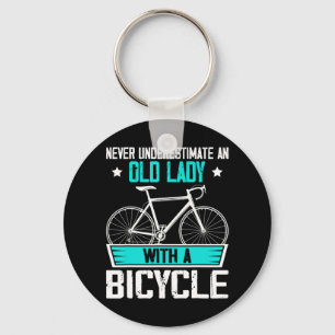Chaveiro Nunca Subestime Uma Velha Com Uma Bicicleta, Mas