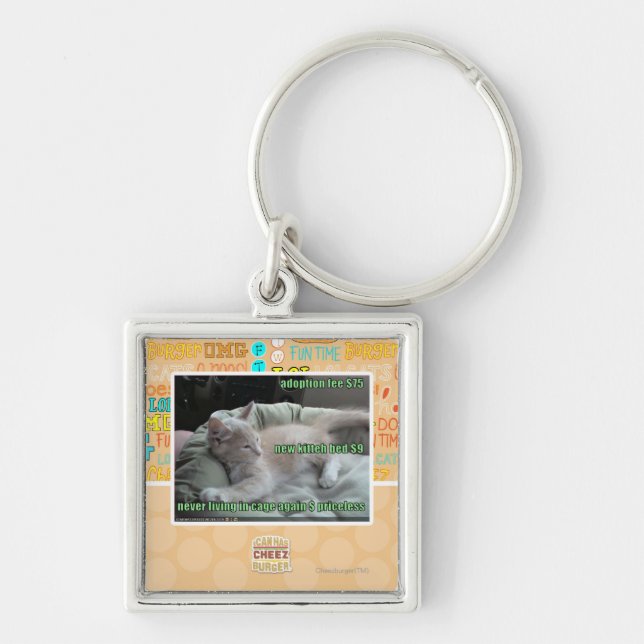 Chaveiro Nunca vivendo em uma gaiola outra vez (Frente)