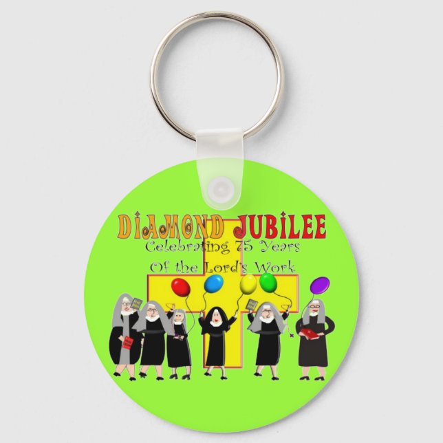 Chaveiro Nuns Diamond Jubilee 75 anos de serviço (Frente)