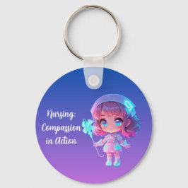 Chaveiro Nursing: Compassion in Action Key Ring