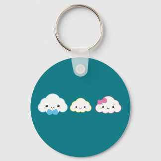 Chaveiro Nuvem da Família Kawaii