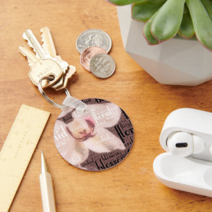 Chaveiro Nuvem de Palavras Florto Orquídea