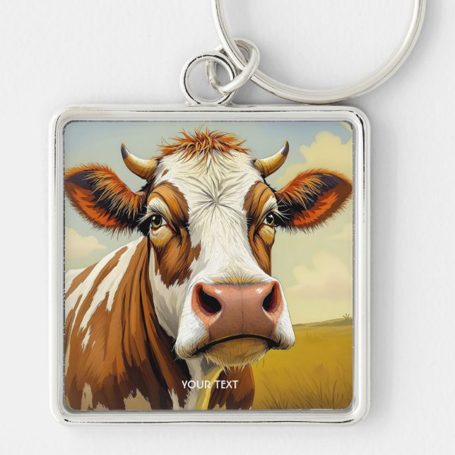 Chaveiro Nuvens de Campo de Vaca Fantasy (Frente)