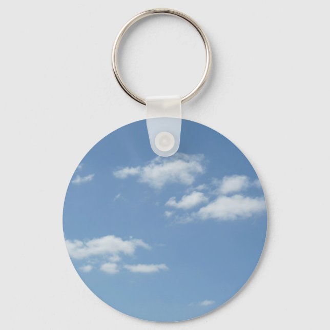 Chaveiro Nuvens Sabedoras Céu Azul Pó (Frente)