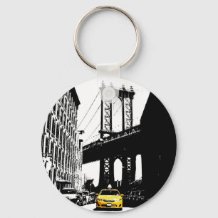 Chaveiro Nyc Brooklyn Bridge Yellow Taxi Nova Iorque