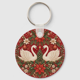 Chaveiro O Abraço dos Cisnes do Natal