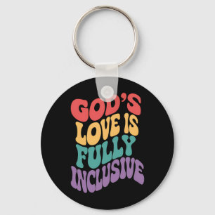 Chaveiro O Amor de Deus é Totalmente Inclusivo Cristão Jesu