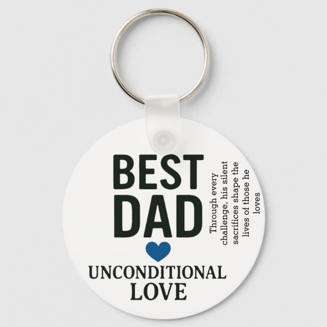 Chaveiro O amor de um pai é um farol de força (Frente)