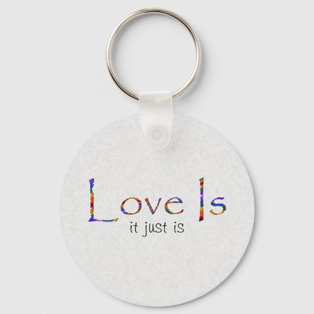 Chaveiro O Amor É Arco-Íris (Frente)