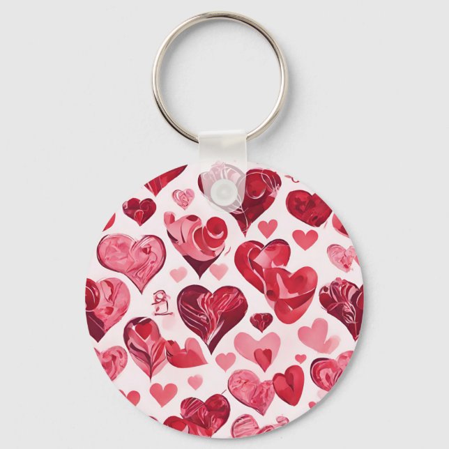 Chaveiro O amor está na design do coração do ar (Frente)