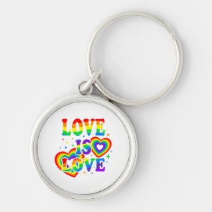 Chaveiro O Amor LGBTQ é Amor Orgulho Gay Bandeira do Arco-Í