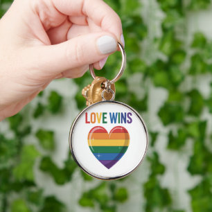 Chaveiro O Amor Vence LGBT Orgulho Gay Igualdade
