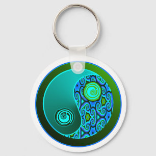 Chaveiro O Aqua roda Yin Yang