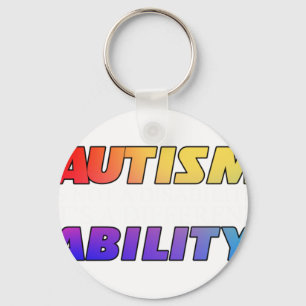 Chaveiro O Autismo Não É Uma Deficiência Versão Preta