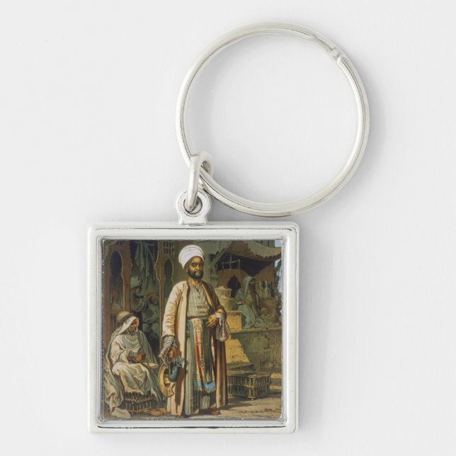 Chaveiro O barbeiro, da "lembrança do Cairo", 1862 (litho) (Frente)