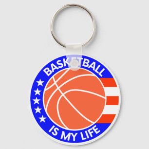 Chaveiro O basquete é a minha vida - Ideias de presentes pa