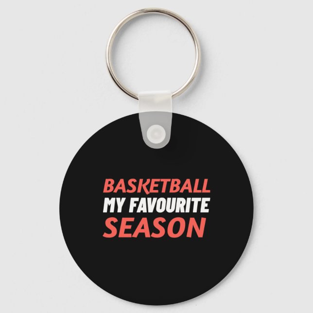 Chaveiro O Basquete É Minha Estação Favorita (Frente)