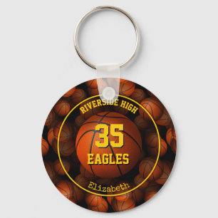 Chaveiro O basquete feminino personalizado