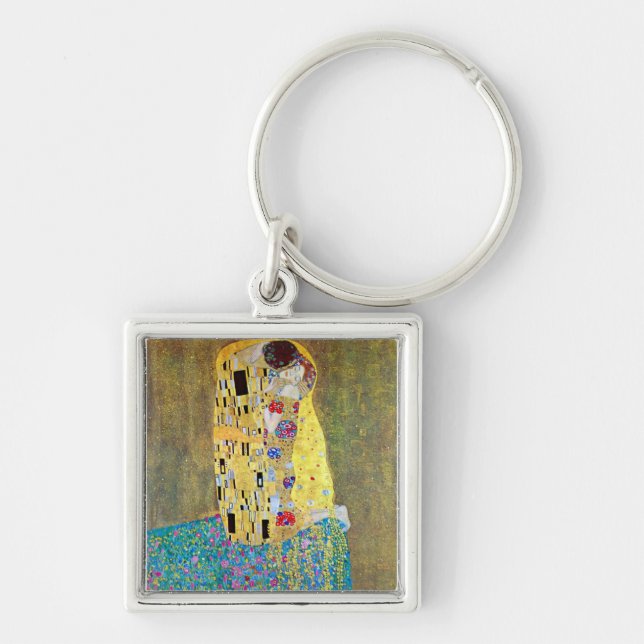 Chaveiro O Beijo 2 de Gustav Klimt (Frente)