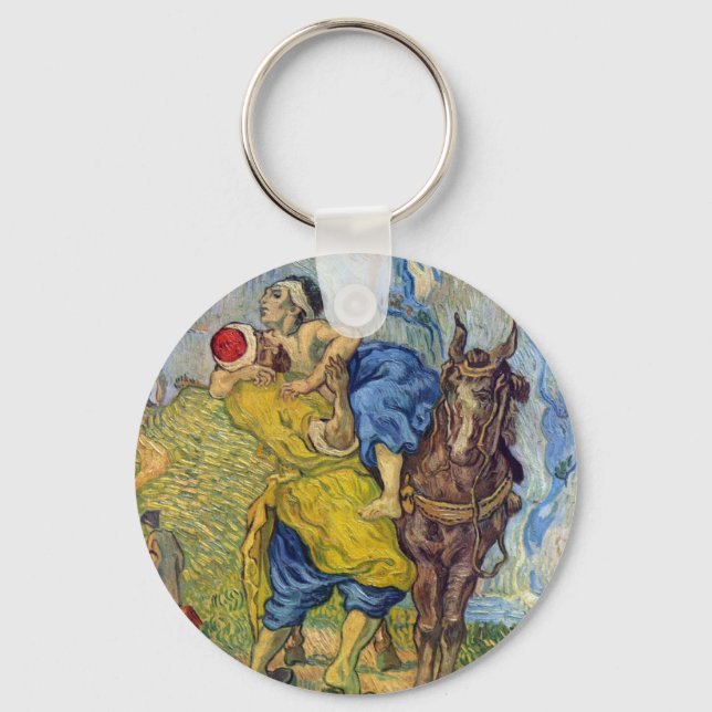 Chaveiro O bom samaritano de Vincent Willem van Gogh (Frente)