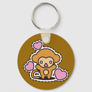Chaveiro O brinquedo recheado do macaco