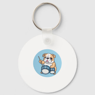 Chaveiro O Bulldog Bateria Beatos e Bulldog Grooves