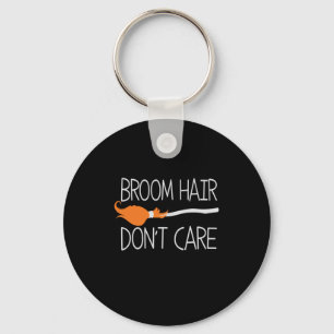 Chaveiro O Cabelo De Vassoura Do Halloween Não Se Importa C
