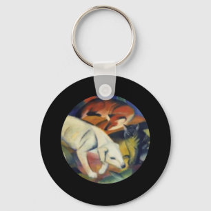 Chaveiro O Cachorro Branco, Primeira Arte de Franz Marc