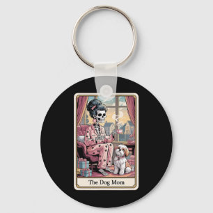 Chaveiro O Cachorro Mãe Esqueleto Tarot Card Engraçado Pet