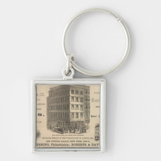 Chaveiro O campeão de patentes de Herring Safes (Frente)