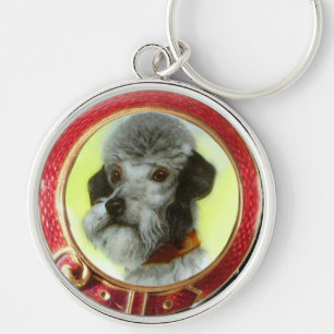CHAVEIRO O CÃO DA MINIATURA VITORIANA RETRATA O TERREIRO A