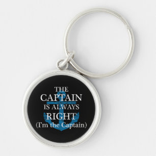 Chaveiro O Capitão está sempre certo e eu sou o Capitão F