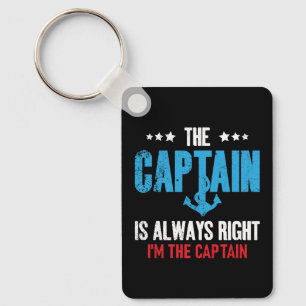 Chaveiro O Capitão Está Sempre Certo Eu Sou O Capitão