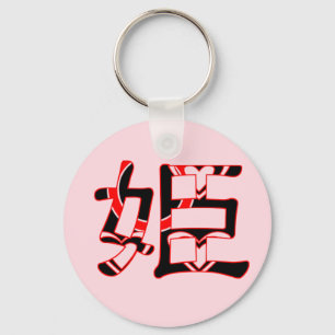 Chaveiro O caráter de Kanji da princesa