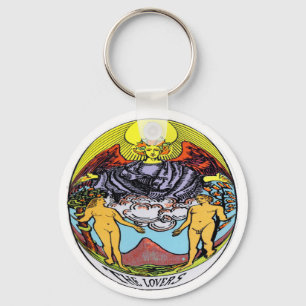 Chaveiro O cartão de Tarot dos amantes