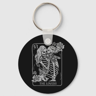 Chaveiro O Cartão de Tarot dos Amantes Occulto Goth Beijand